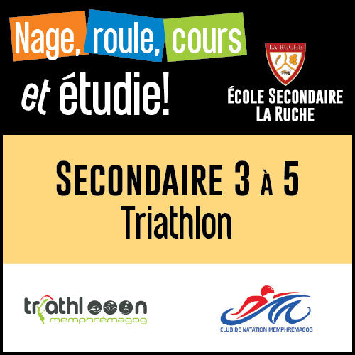 Sport Etude TRIATHLON  Secondaire 3 - 5